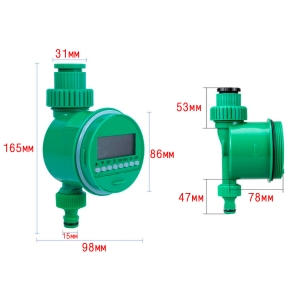 Электронный таймер полива №2 (шаровый) 8 программ подключение к бочке